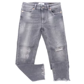 1956AF jeans bimba GIRL DONDUP IRIS grey denim cotton trouser