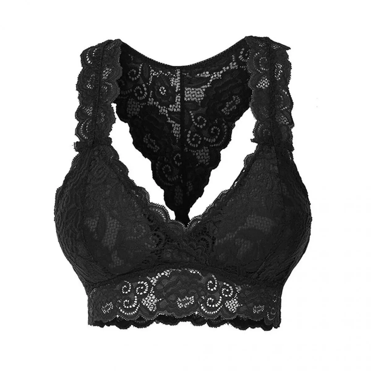 2023 Canotte Abbigliamento donna Reggiseno in pizzo Hollow Cross Bow Beauty Back Intimo Club Vest Reggiseno senza fili femminile