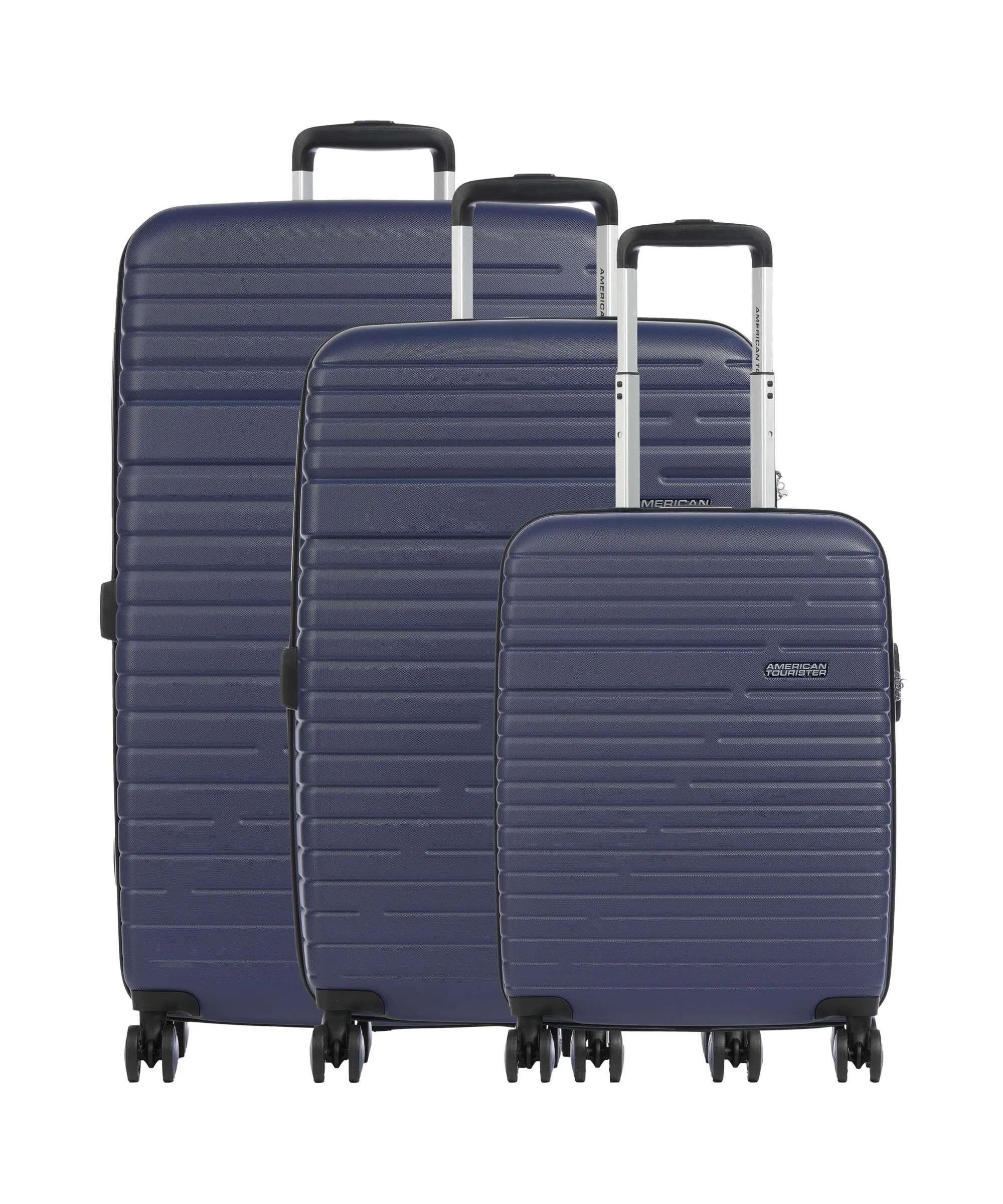  American Tourister Aero Racer Set valigie trolley (4 ruote) blu scuro 3-pc.  
