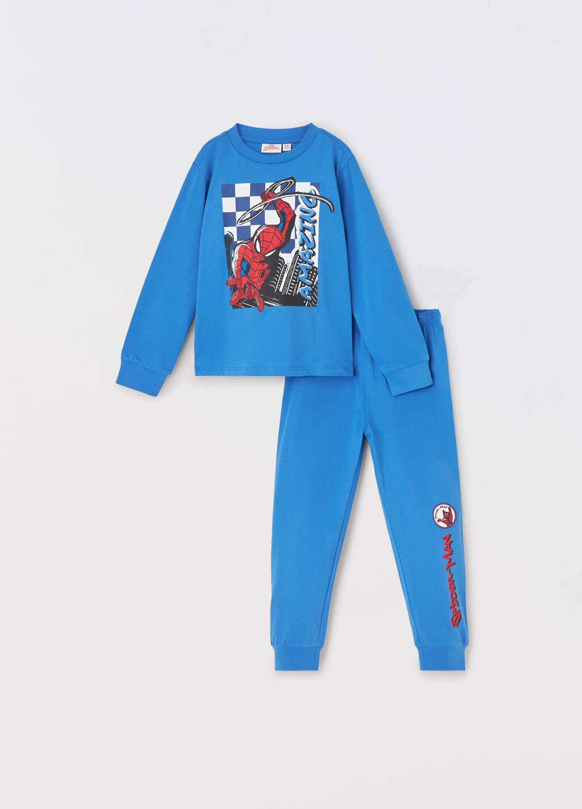 BLUKIDS  Pigiama lungo in jersey di puro cotone bambino