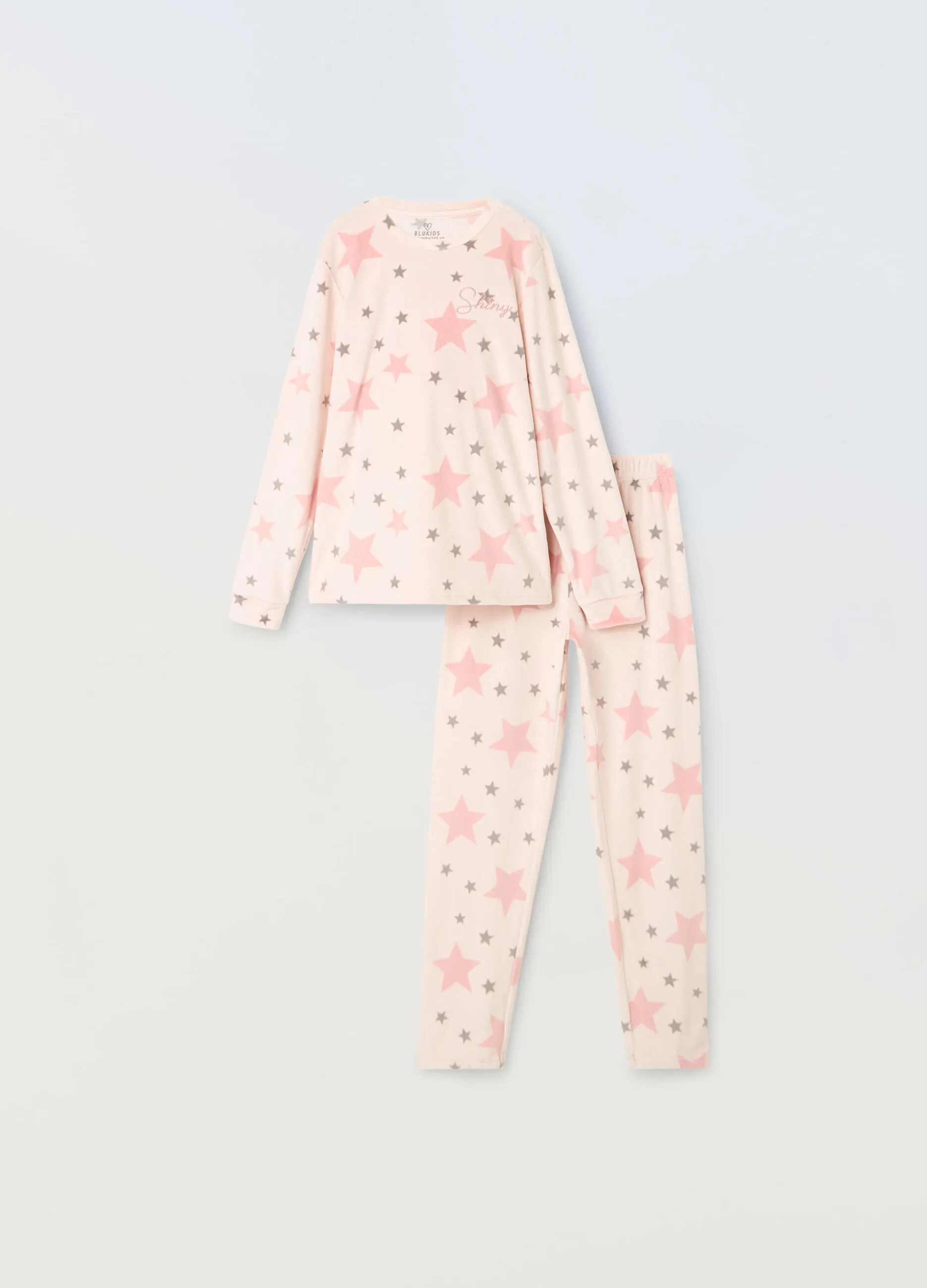 BLUKIDS  Pigiama lungo in puro cotone ragazza