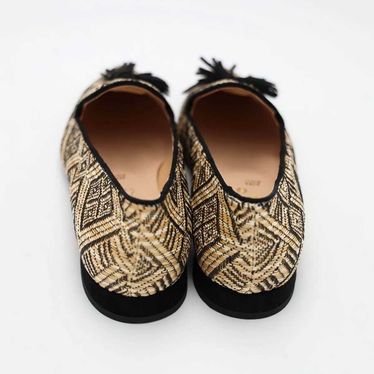 BOTTEGA LOTTI BALLERINA 521T151 INTRECCIO NERO  