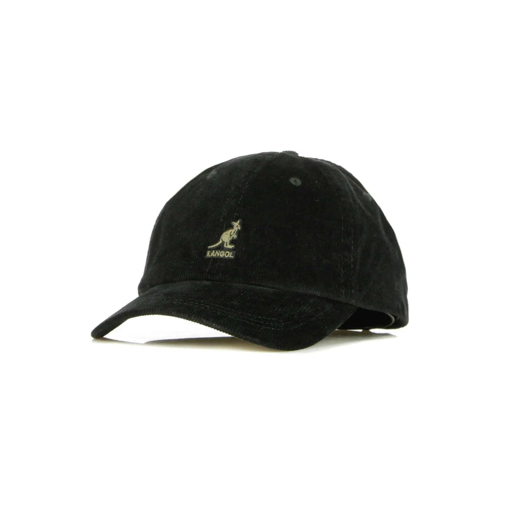 Cappellino Visiera Curva Uomo Cord Baseball Black