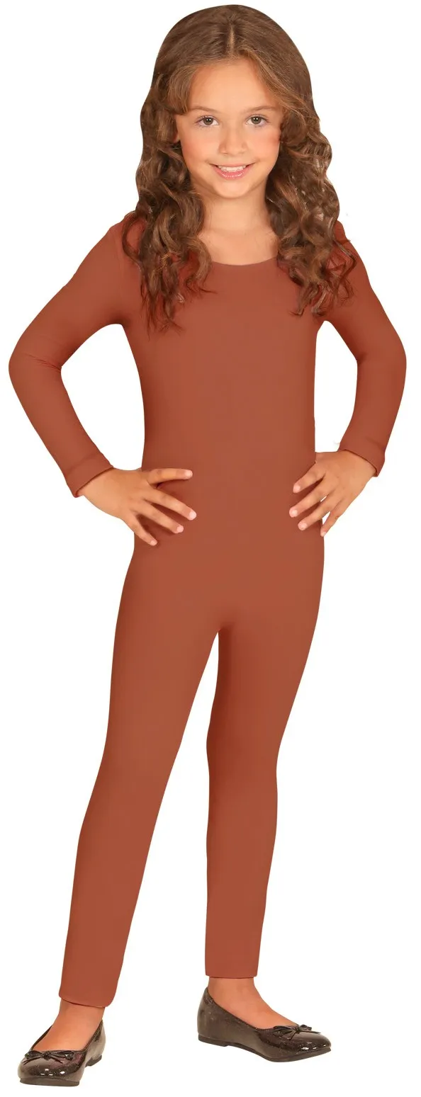 Catsuit per bambini in marrone
