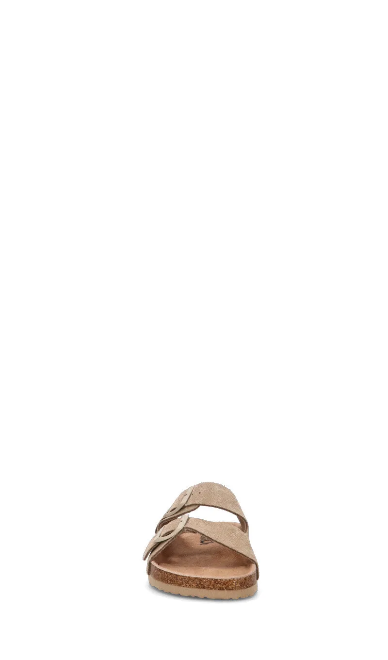 COLORS OF CALIFORNIA Ciabatta uomo beige in suede