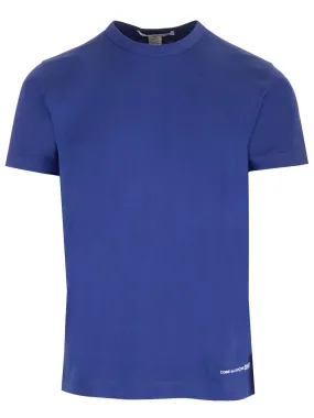   Comme Des Garcons Shirt  T-shirt blu elettrico slim  