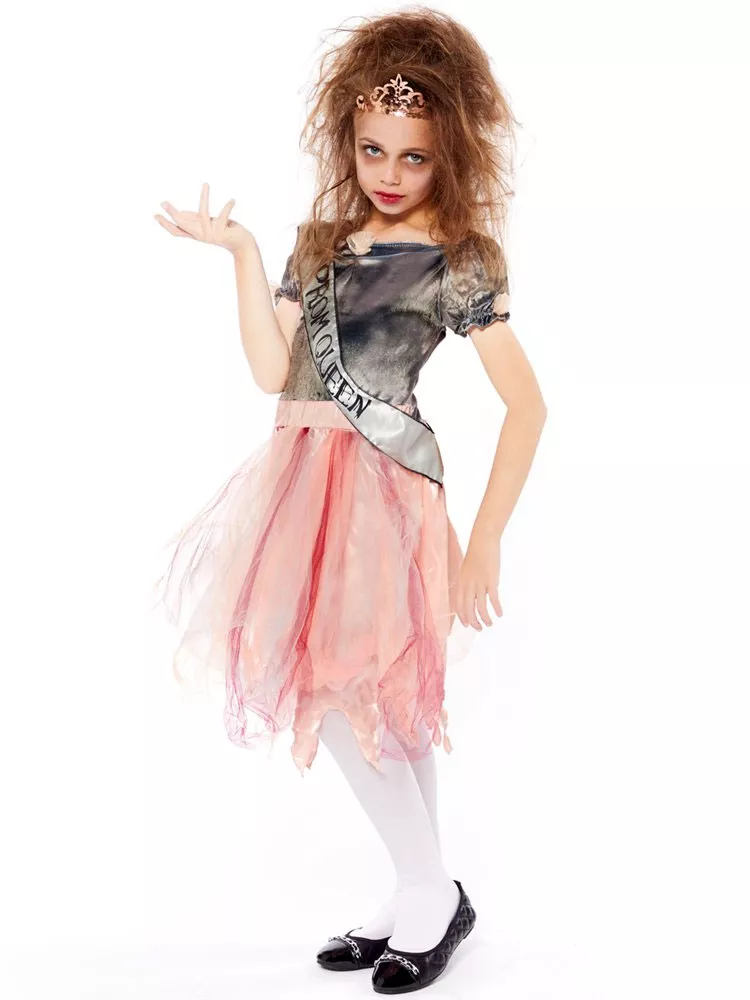 Costume Prom Queen rosa bambina