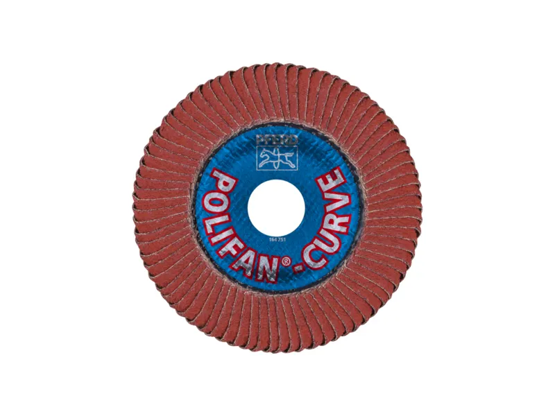 Disco lamellare Pferd Curve Polifan per alluminio D115 grana 40 (10pz)