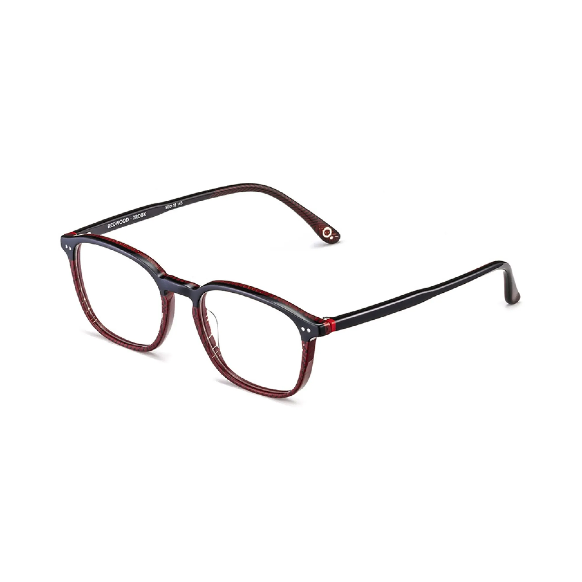   Etnia Barcelona REDWOOD - RDBK Rosso Nero | Occhiale Da Vista Uomo 