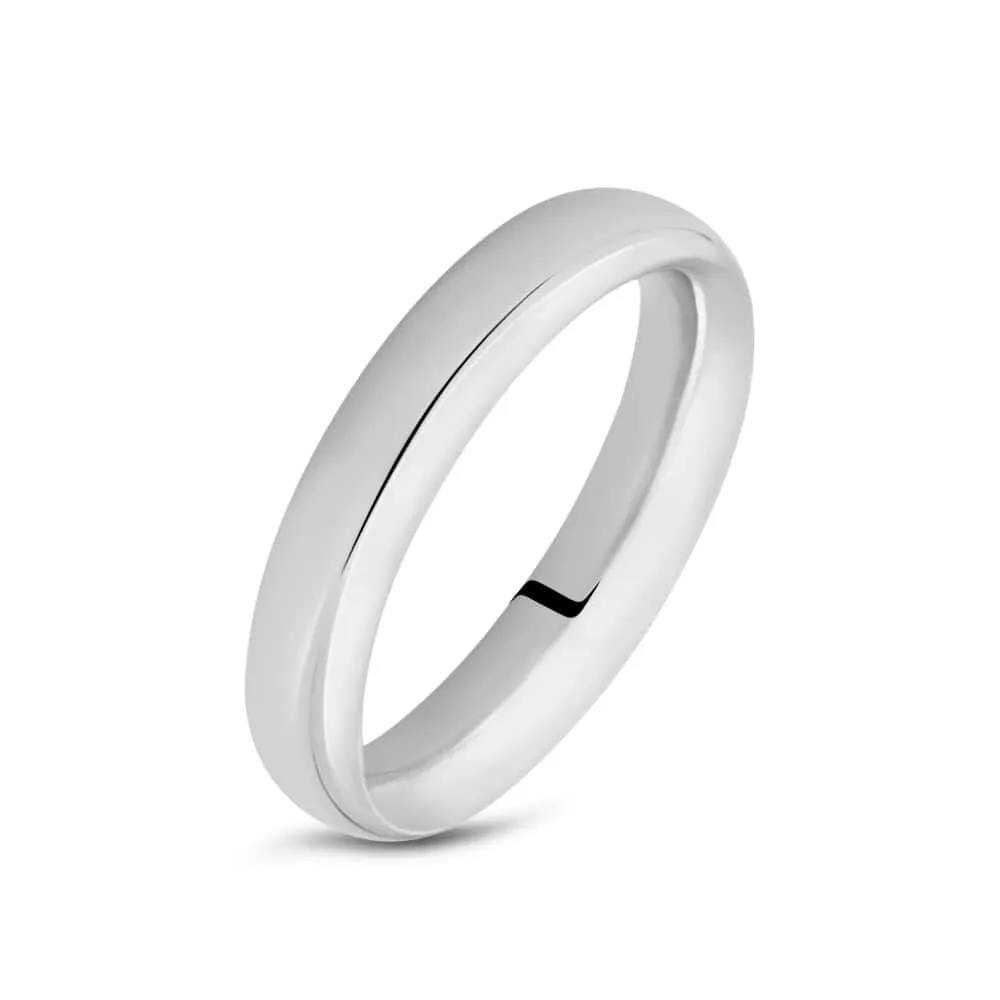Fede Comoda Leggera 4 mm Oro Bianco 375/1000 1421589
