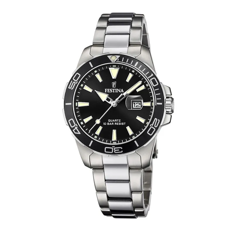 Orologio Festina Donna in Acciaio con Quadrante Nero