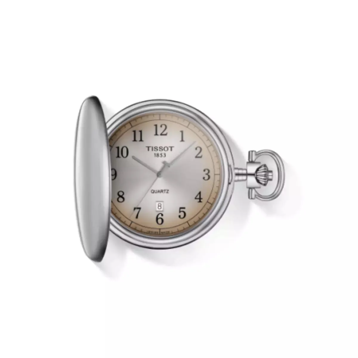 Orologio Tissot Savonette Quartz Marrone T8624101929200