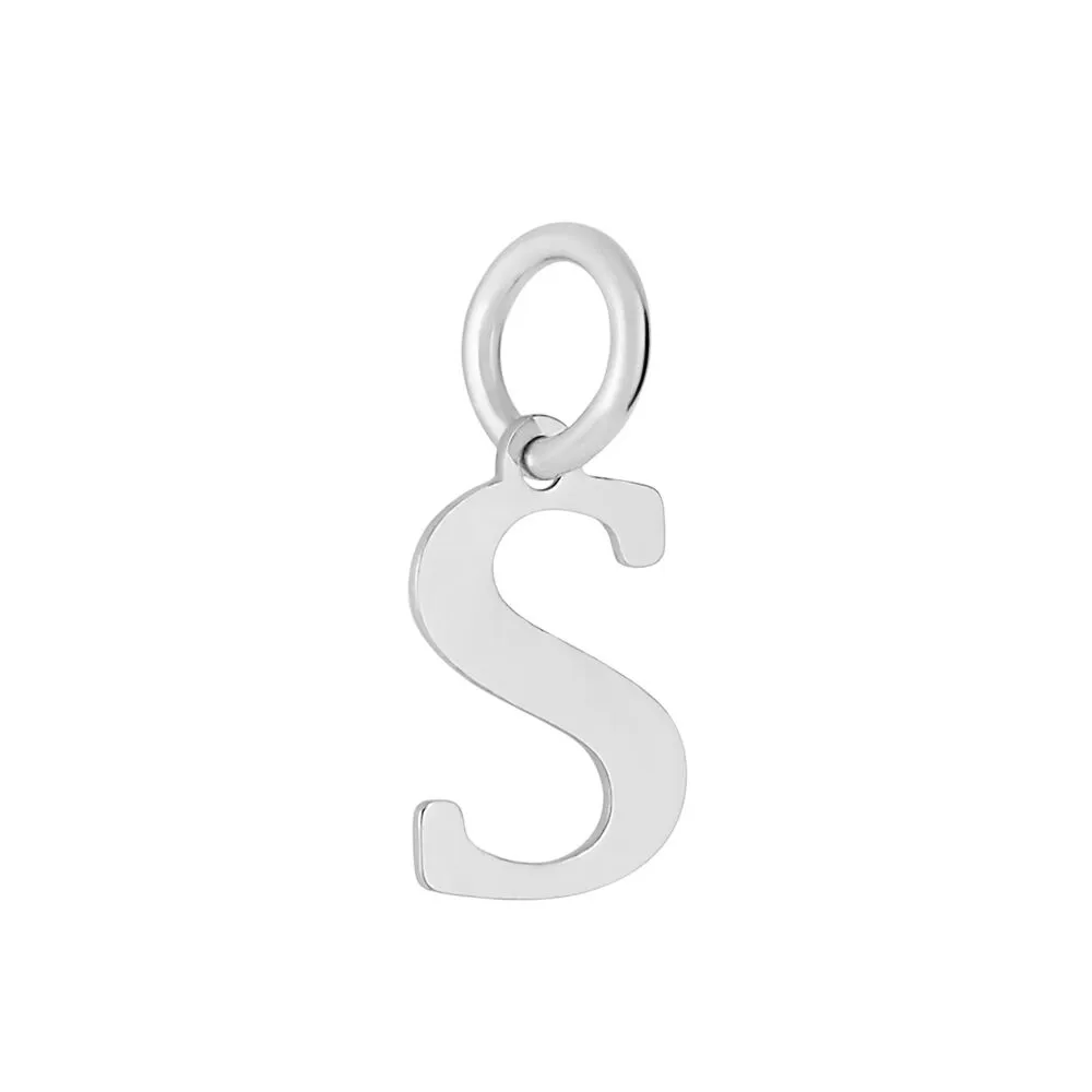 Pendente Lettera S Poème Oro Bianco 375/1000 1425328