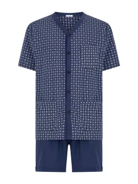 Pigiama aperto trittico in Jersey di cotone - Fant. Cravattier Insignia Blue