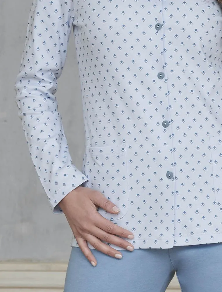 Pigiama Lungo Linclalor - Azzurro