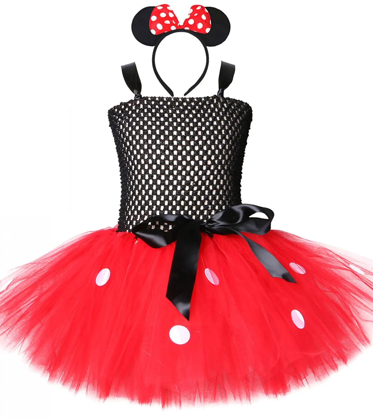 Pink Red Minnie Tutu Dress Girl Kids Mini Costume carino Neonate Compleanno Abiti Set Abbigliamento per bambini Toddler Dance Ba