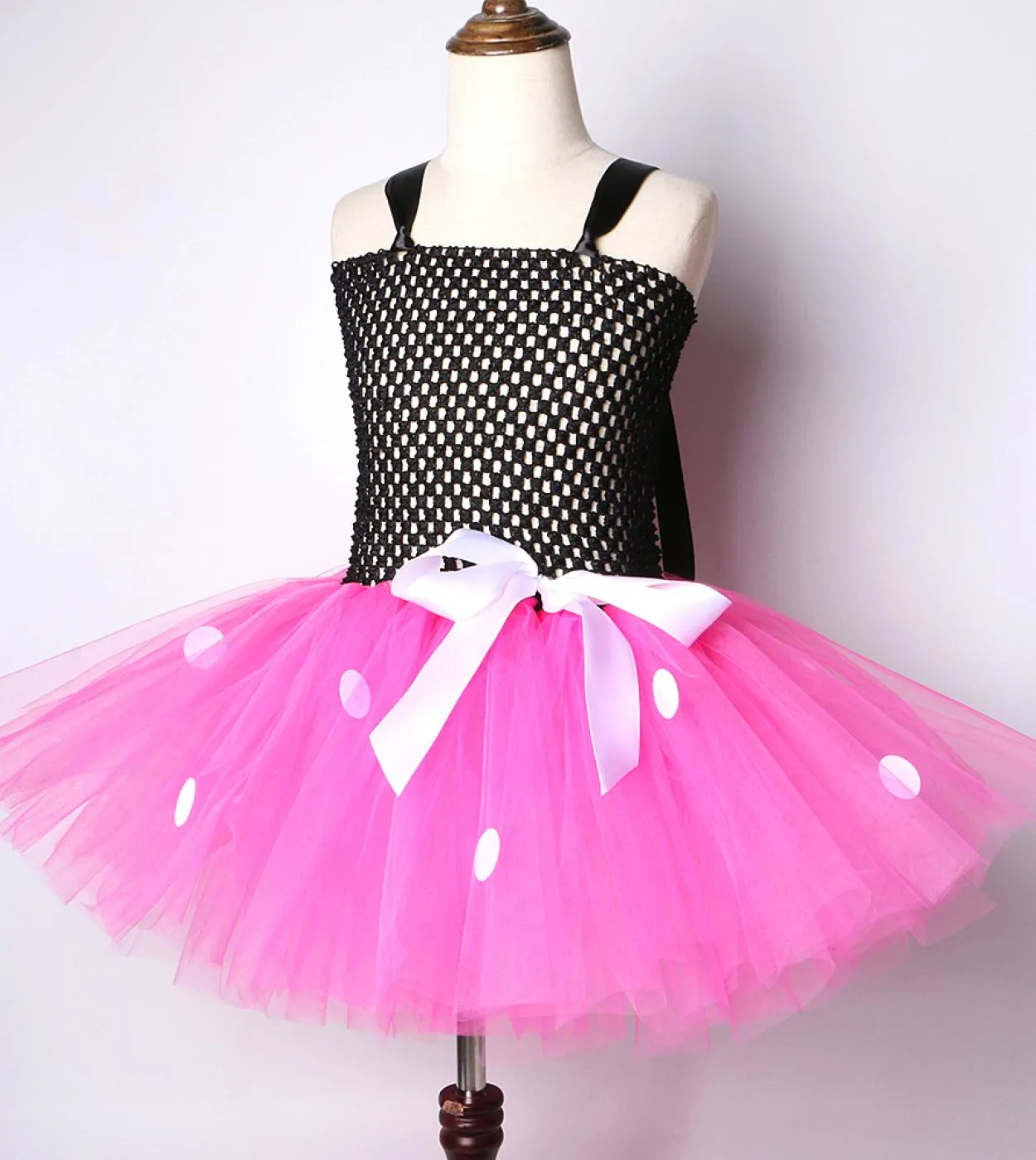 Pink Red Minnie Tutu Dress Girl Kids Mini Costume carino Neonate Compleanno Abiti Set Abbigliamento per bambini Toddler Dance Ba