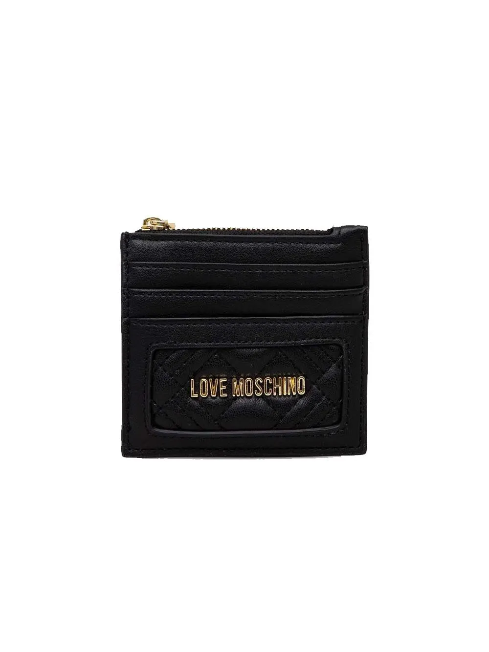 Portafoglio Quilted Pu - Nero