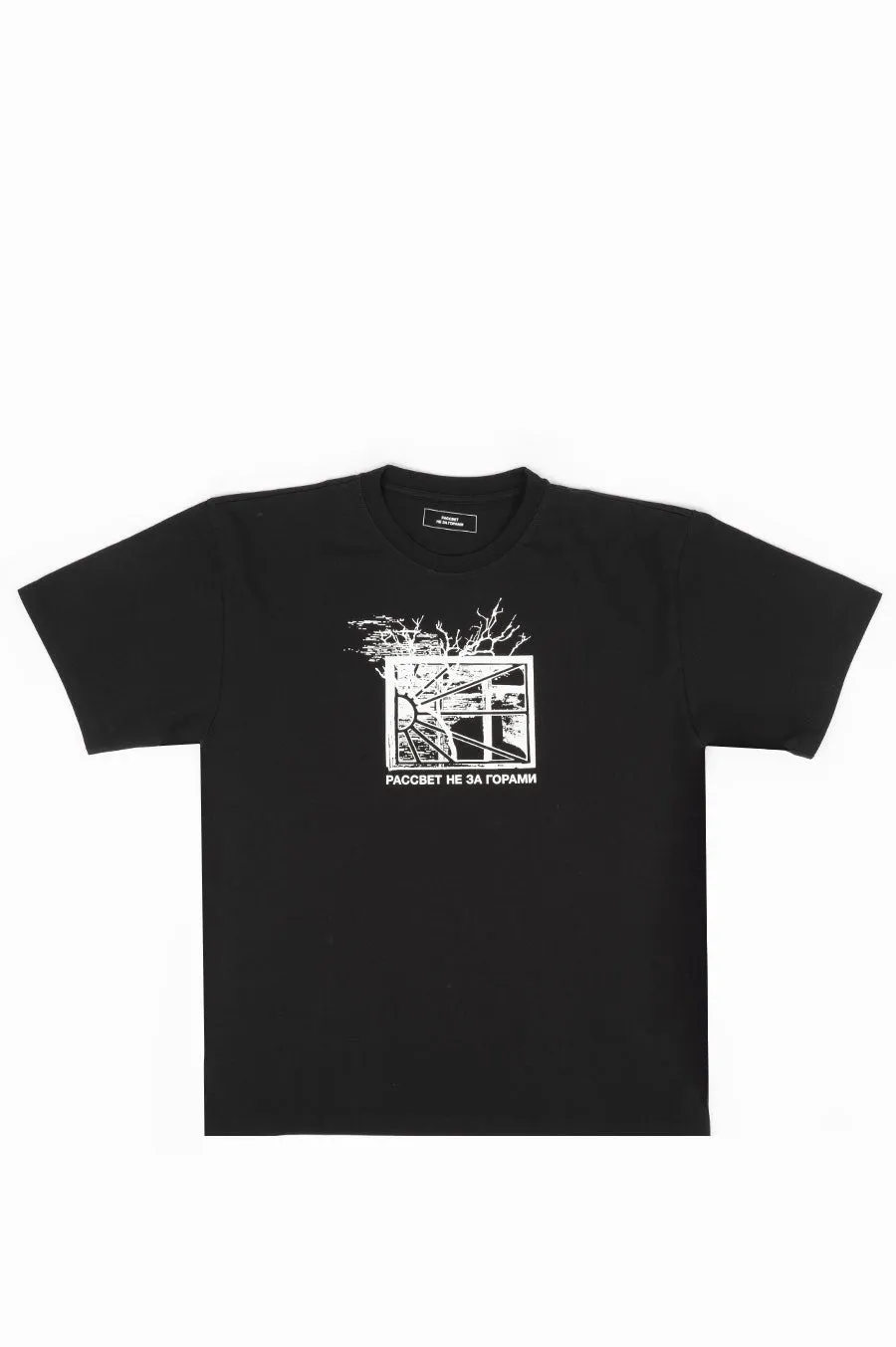 RASSVET WINDOW T-SHIRT KNIT BLACK