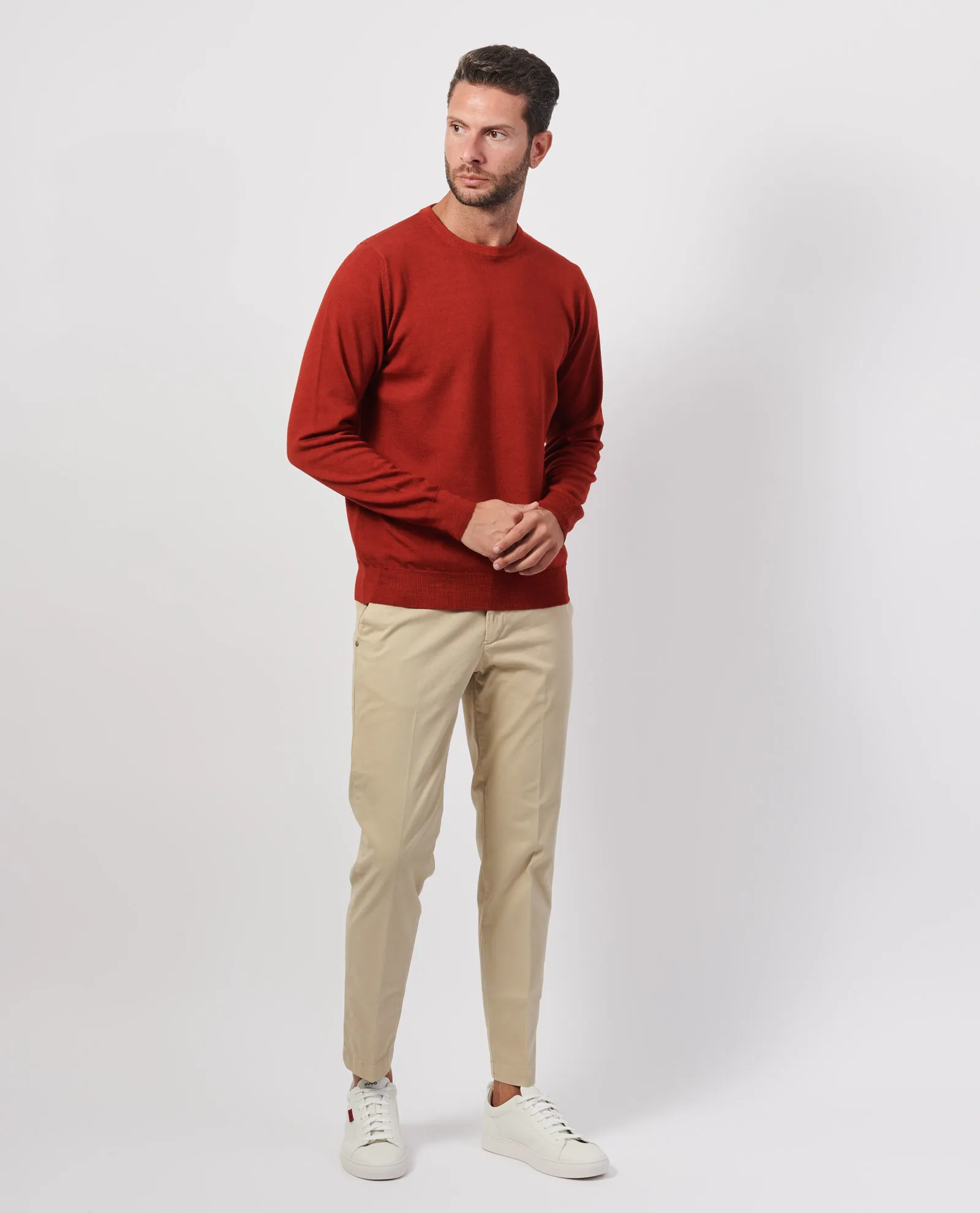SETTE/MEZZO      Maglione uomo Settemezzo in lana merino