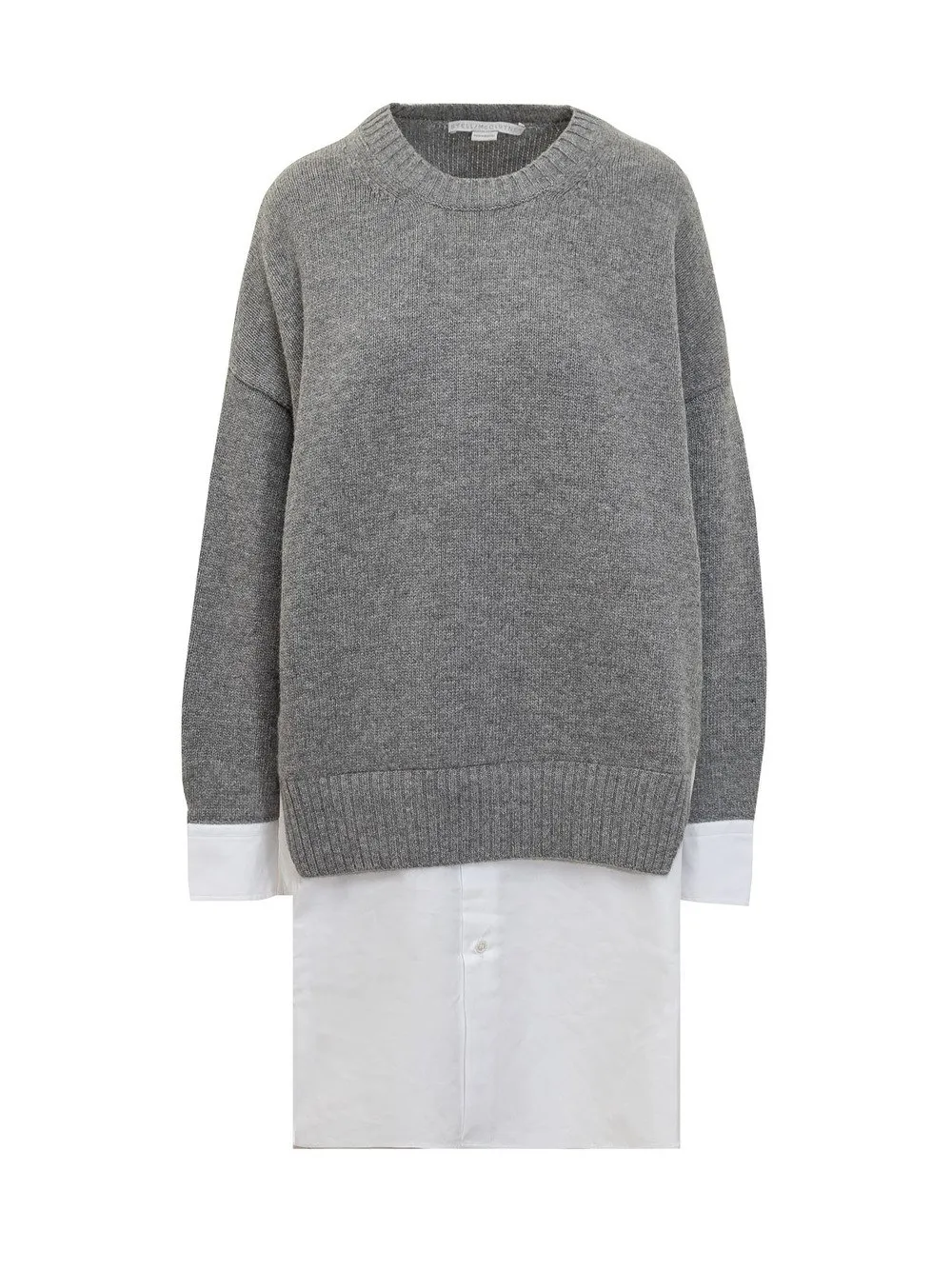 STELLA MCCARTNEY Maglione in Merino e Popeline  