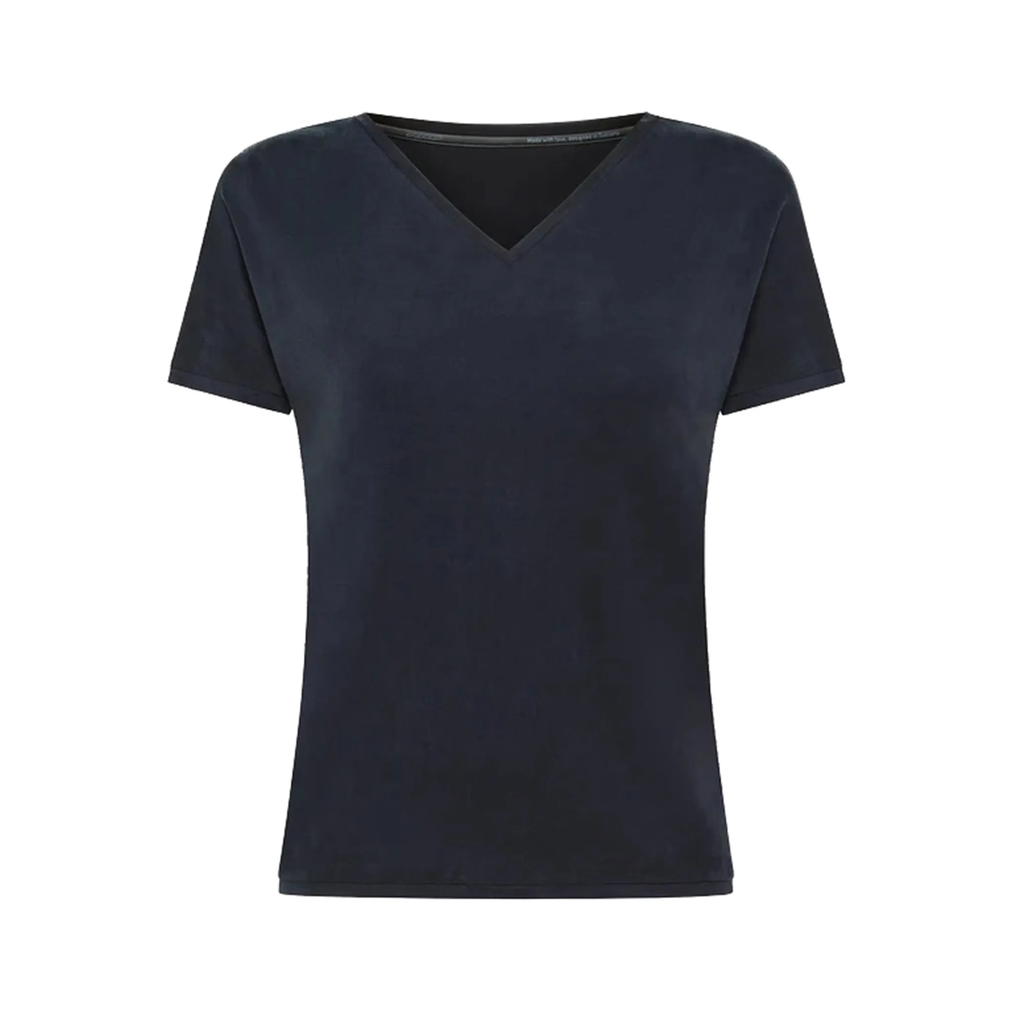 T-Shirt Donna con scollo a V fronte retro