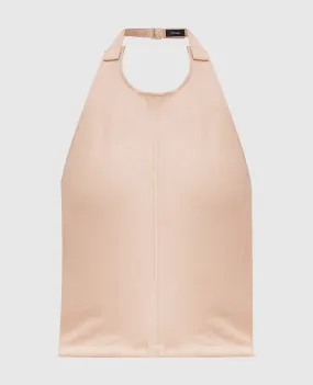 WARDROBE.NYC Top beige con schiena scoperta W1058R16